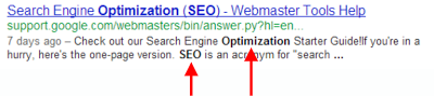 Google Search Return Listing Page Description Meta Tag