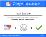 Google Tag Manager Certificate